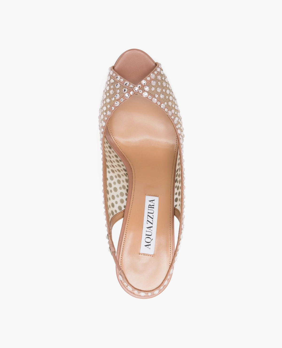 Aquazzura Crystal Lover 105 Pink Sandals