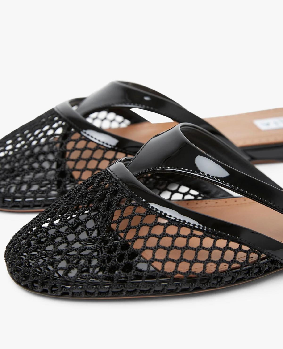 Alaïa Infradito Flat Mules Black