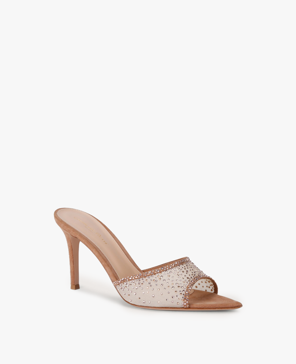 Gianvito Rossi Rania Mule 85 Dark Beige