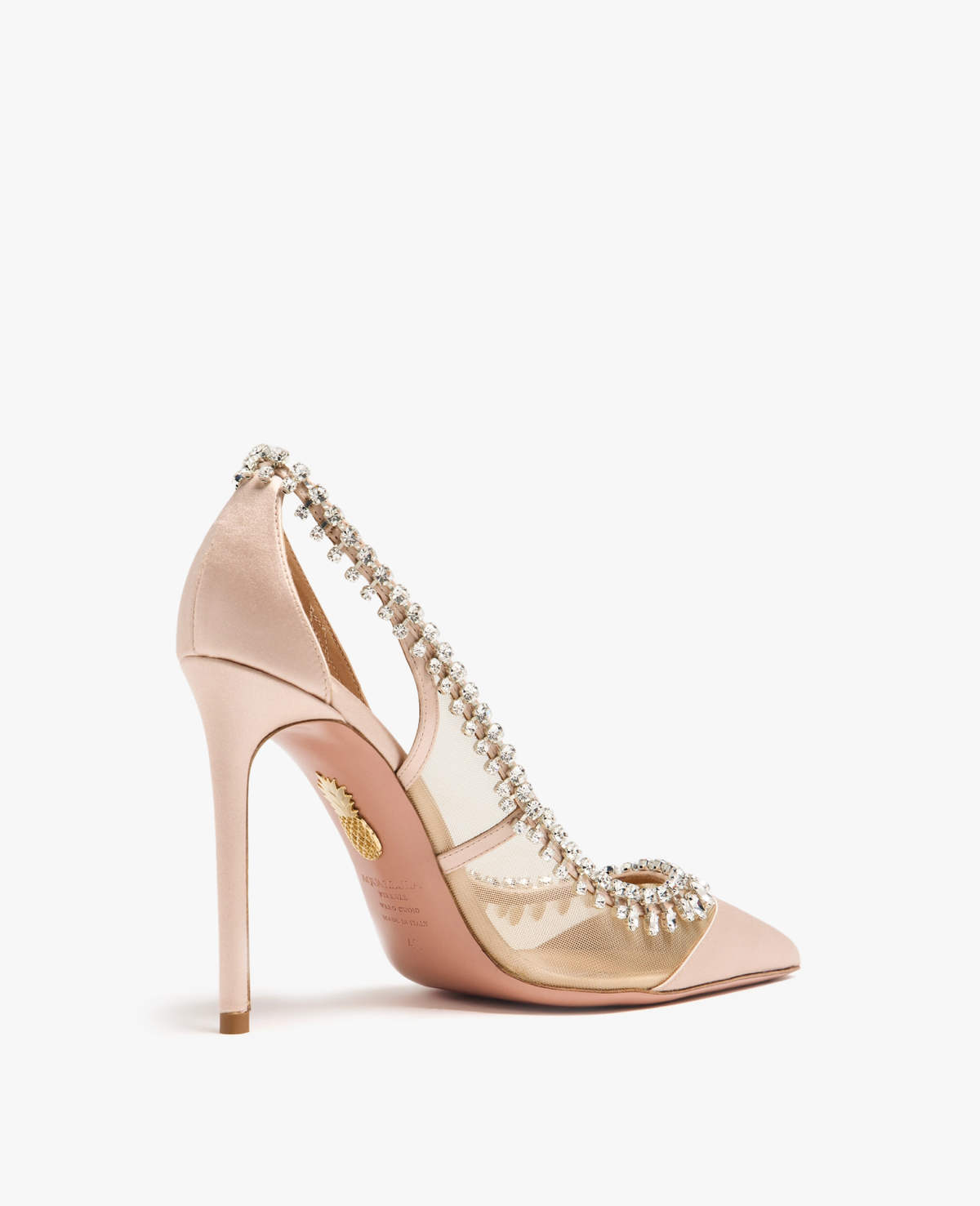 Aquazzura Crystal Crush 105 mm Pink Pumps