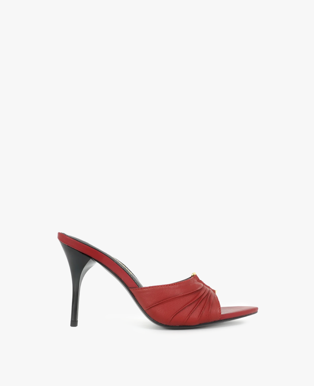 Saint Laurent Babylone Open Toe Mules Red
