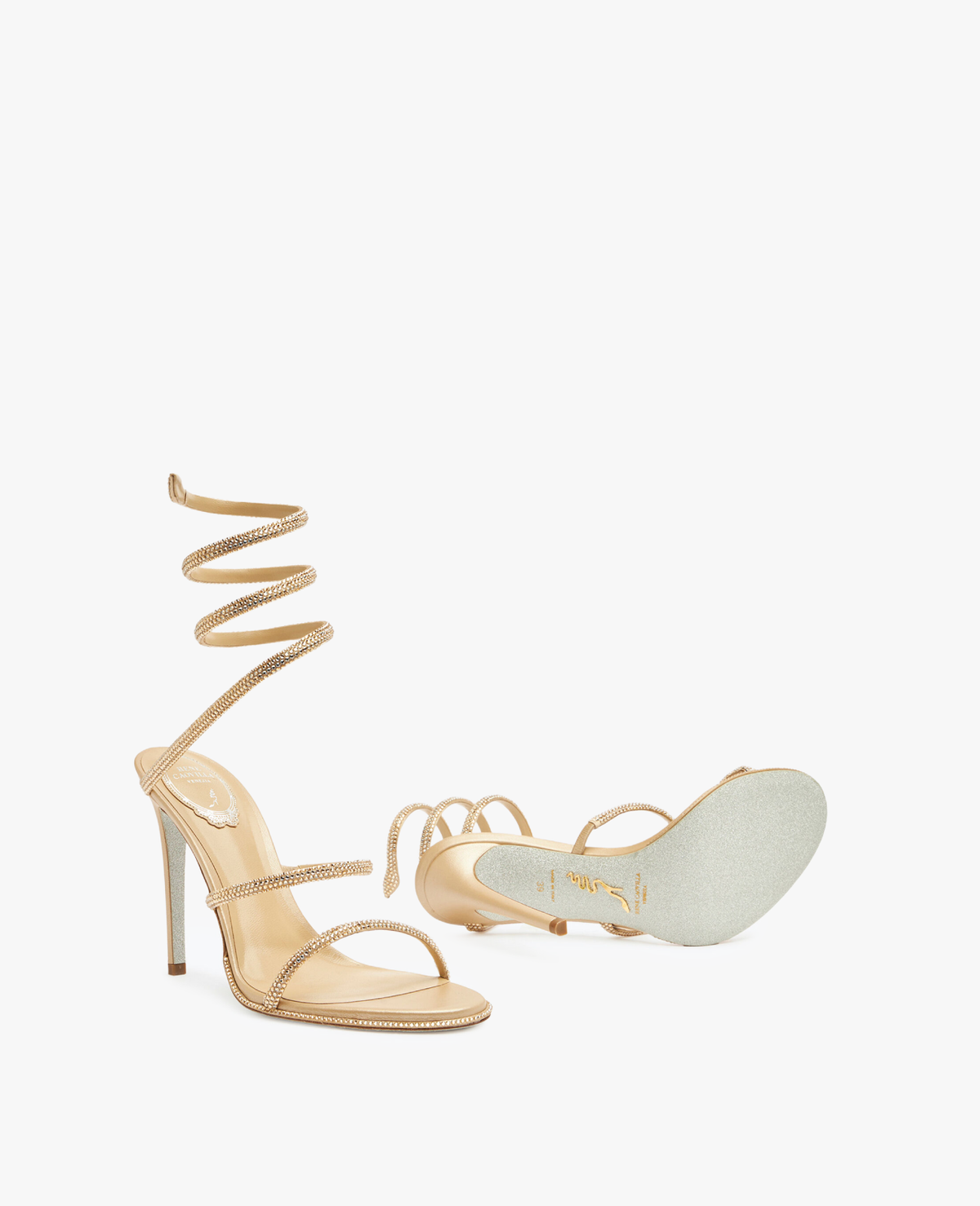 René Caovilla Cleo Beige Sandal