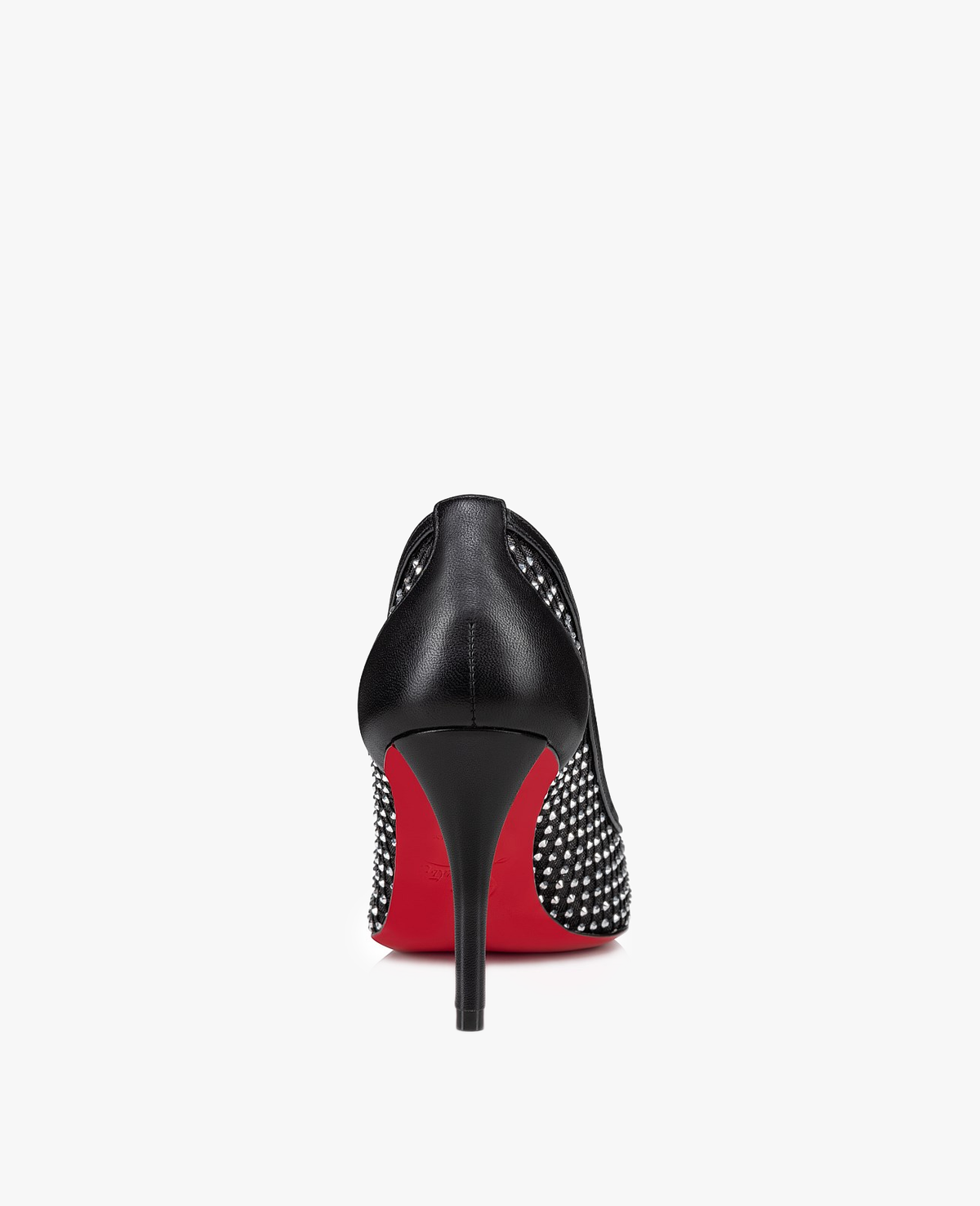 Christian Louboutin Apostropha Mesh Strass 80 mm Pumps Black