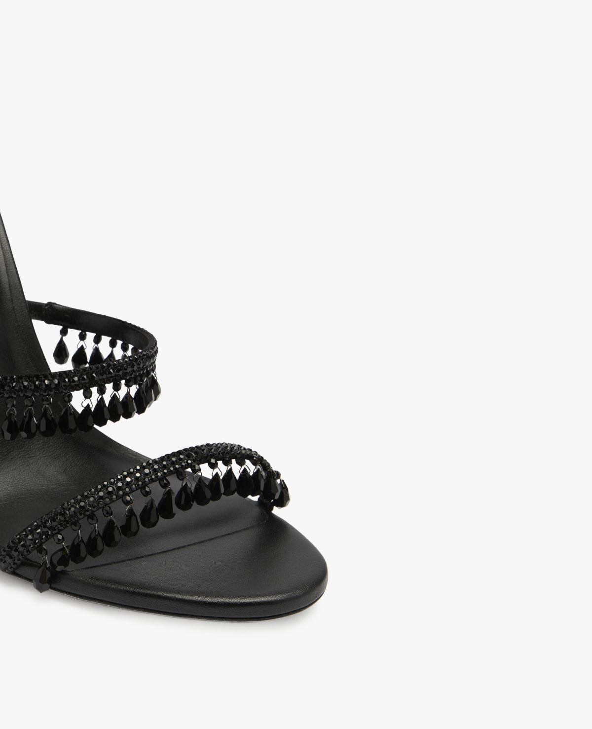 René Caovilla Chandelier Black Sandal 105 mm
