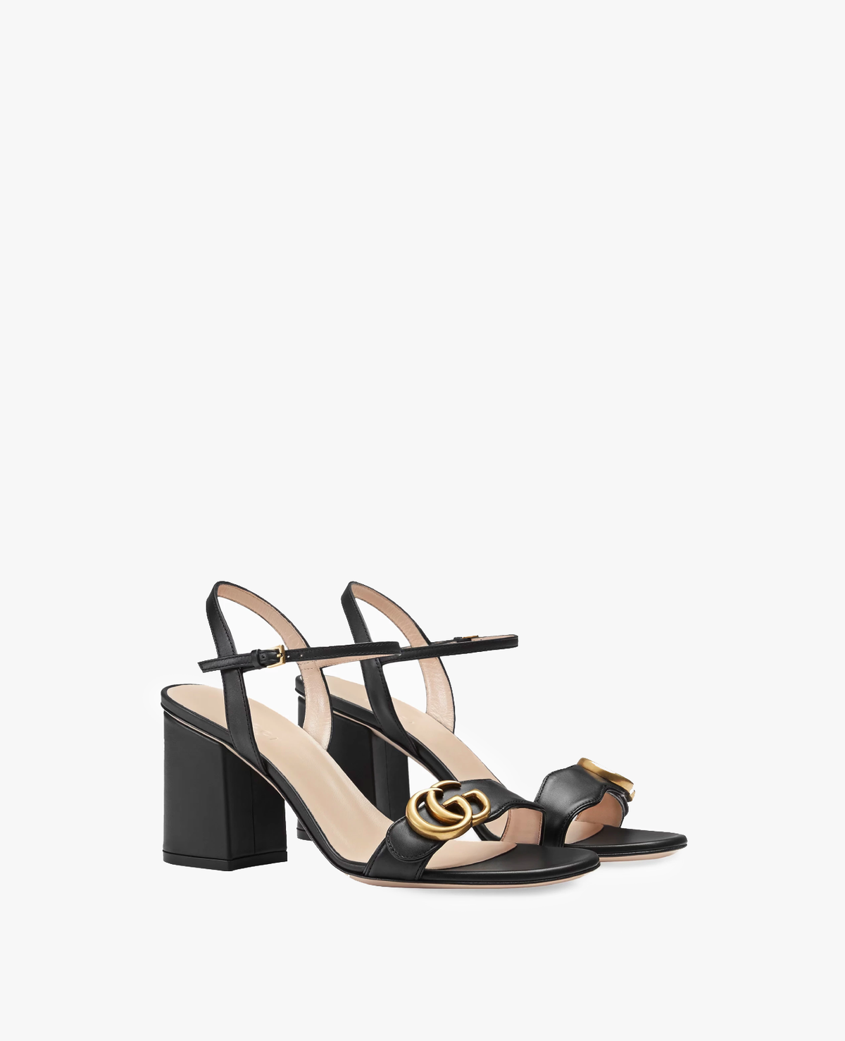 Gucci Marmont GG Block Heel Sandals