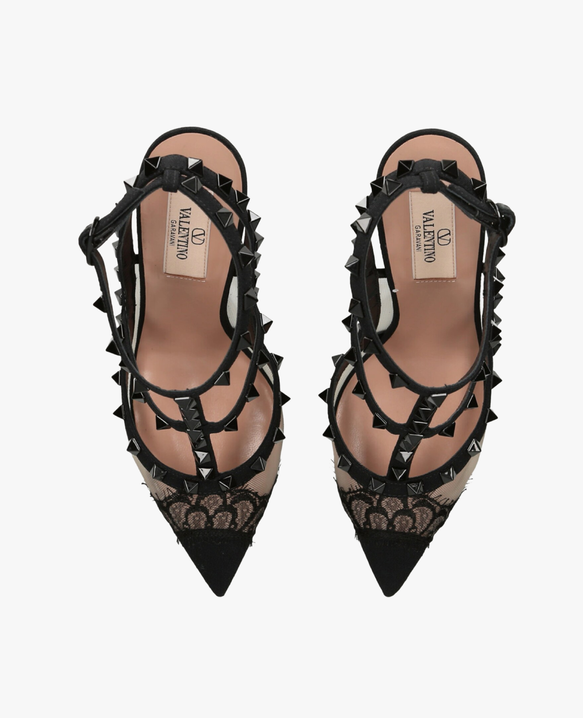 Valentino Garavani Rockstud Lace Pumps