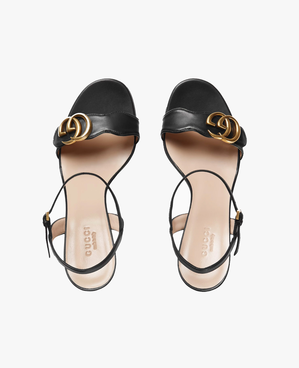 Gucci Marmont GG Block Heel Sandals