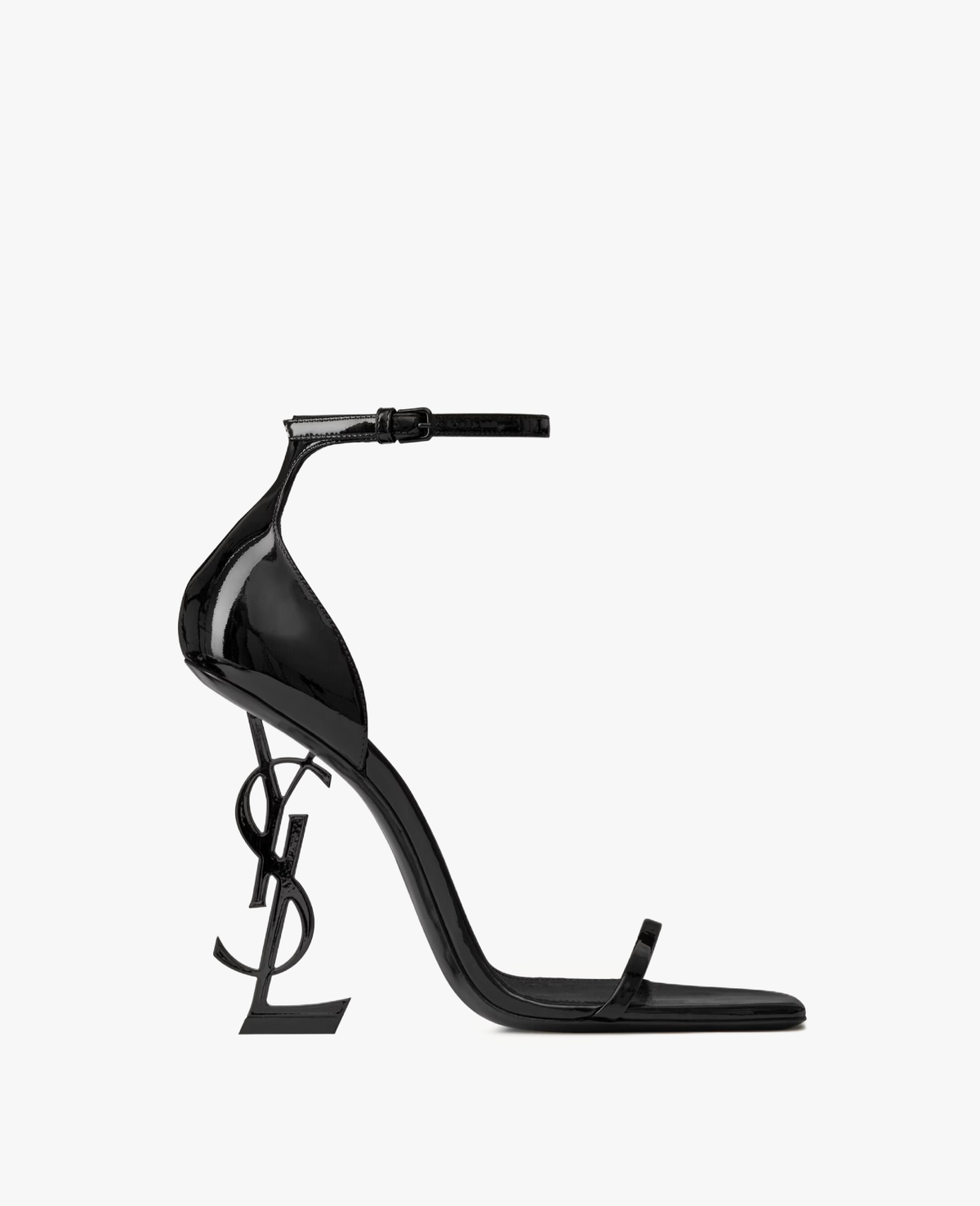 Saint Laurent Opyum Black Heeled Sandals
