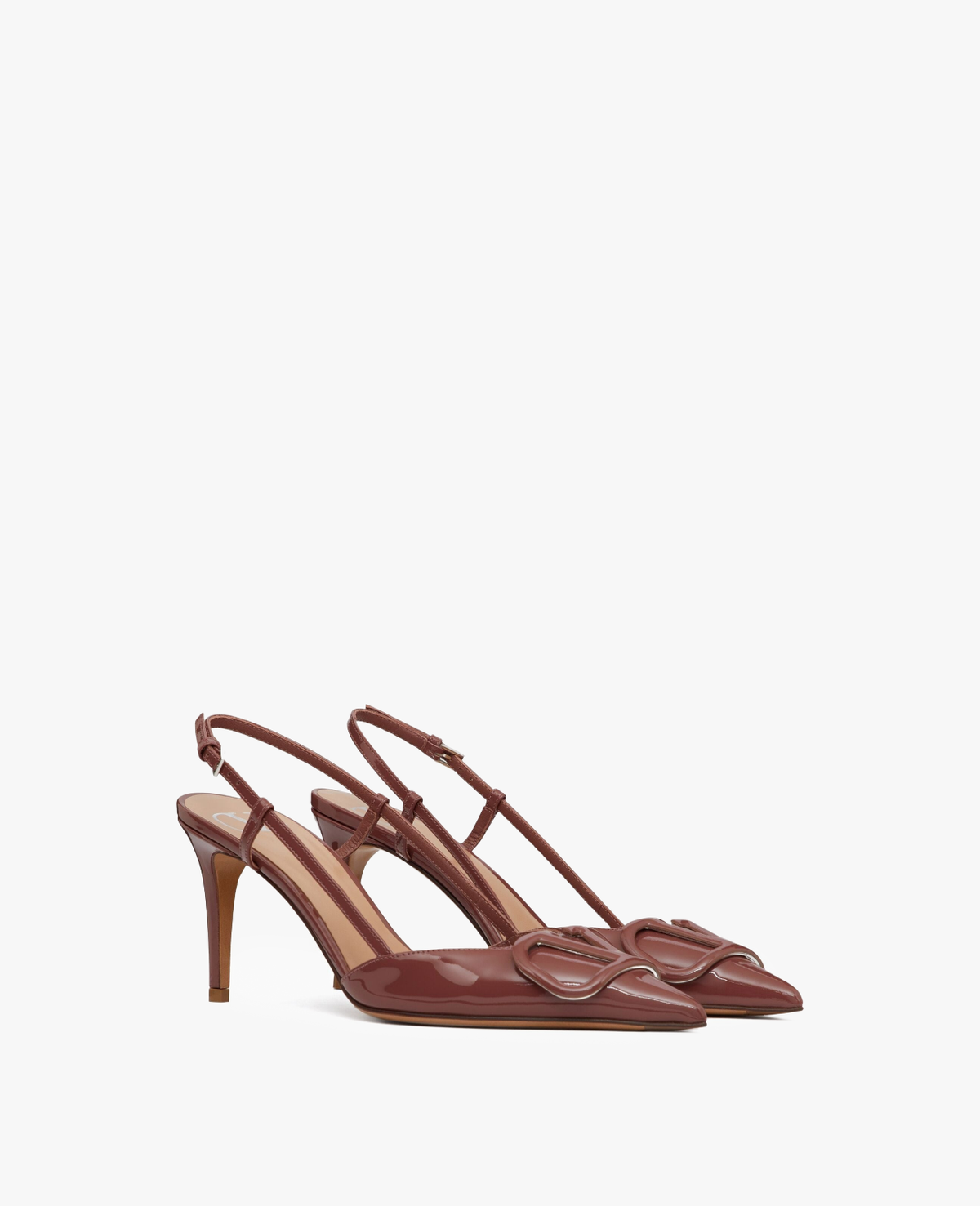 Valentino Vlogo Signature Slingback Brown Pump