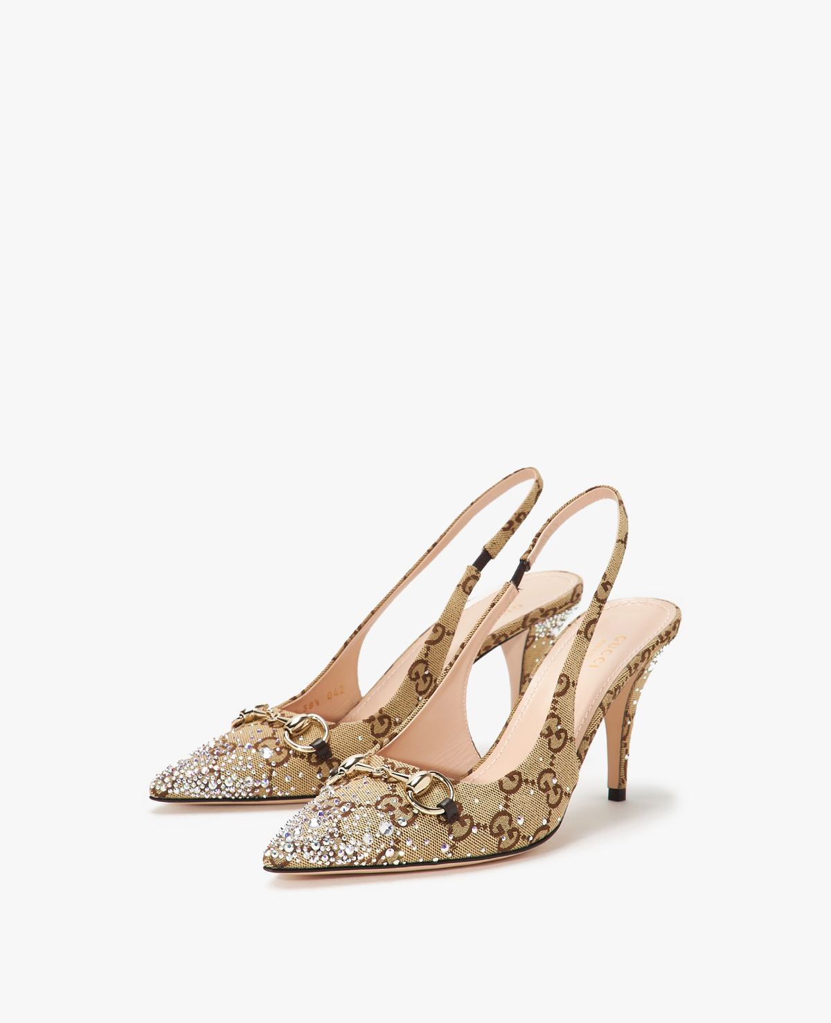 Gucci Horsebit Slingback Beige Pump