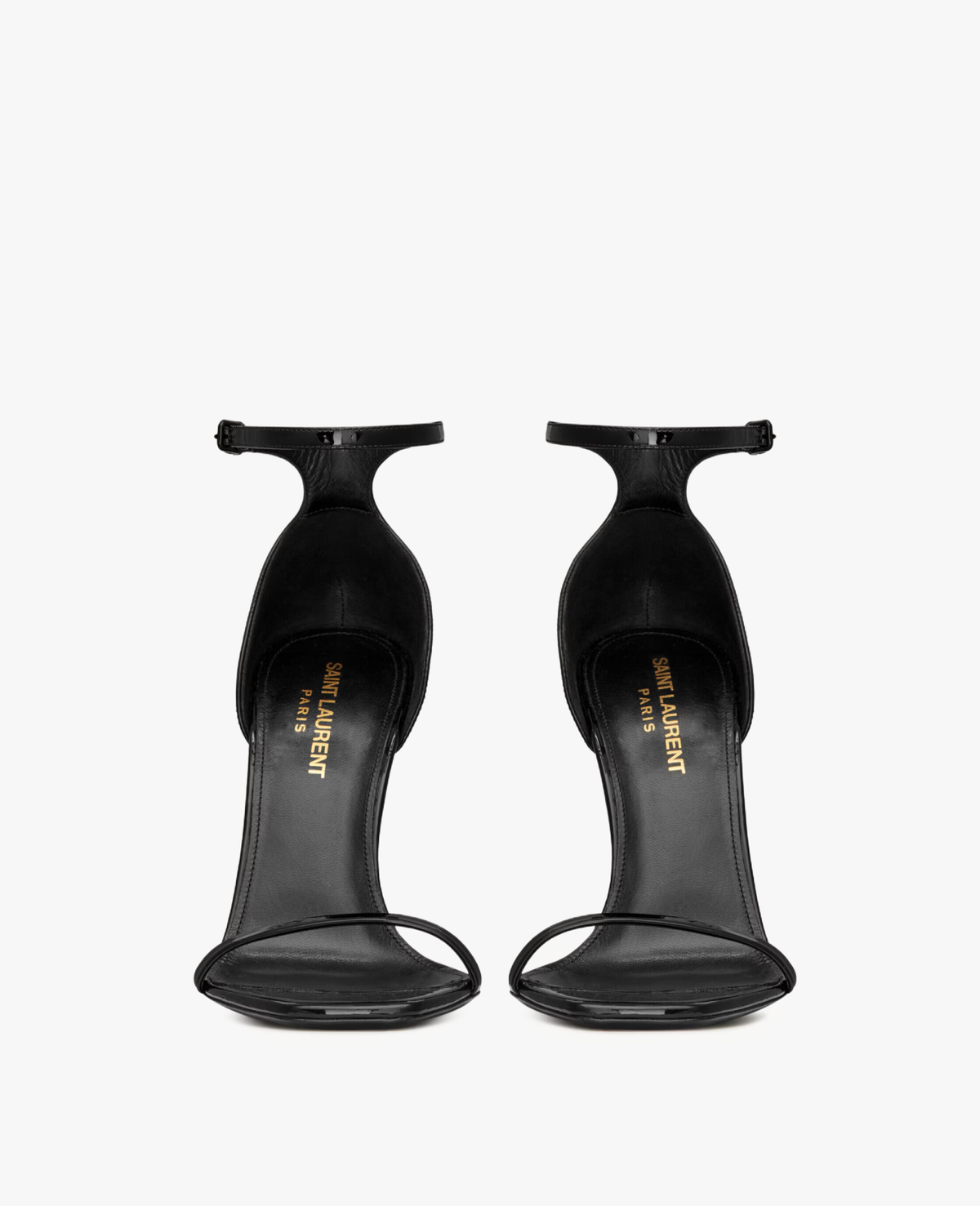 Saint Laurent Opyum Black Heeled Sandals