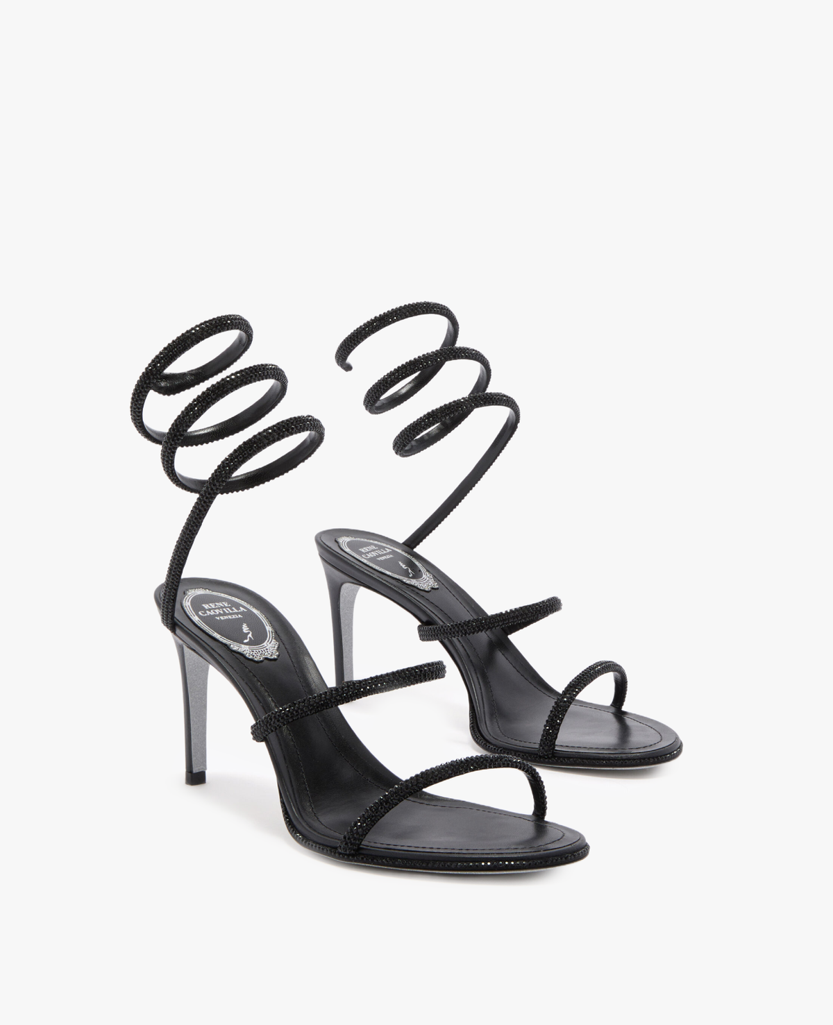René Caovilla Cleo Black Sandal