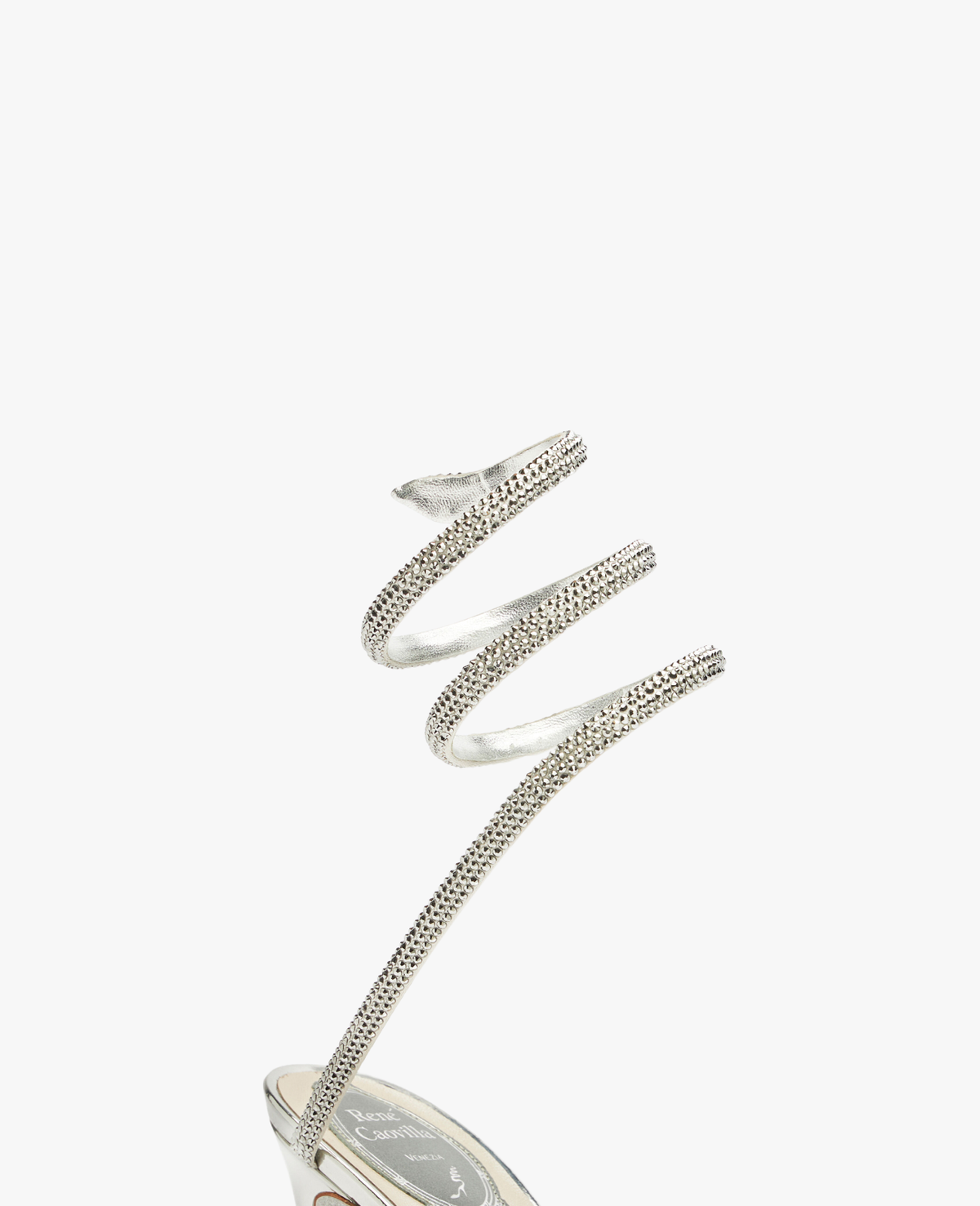 René Caovilla Cleo Silver Sandal