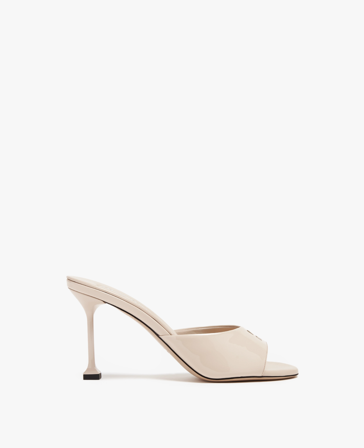 Miu Miu Patent Leather Mules Nude