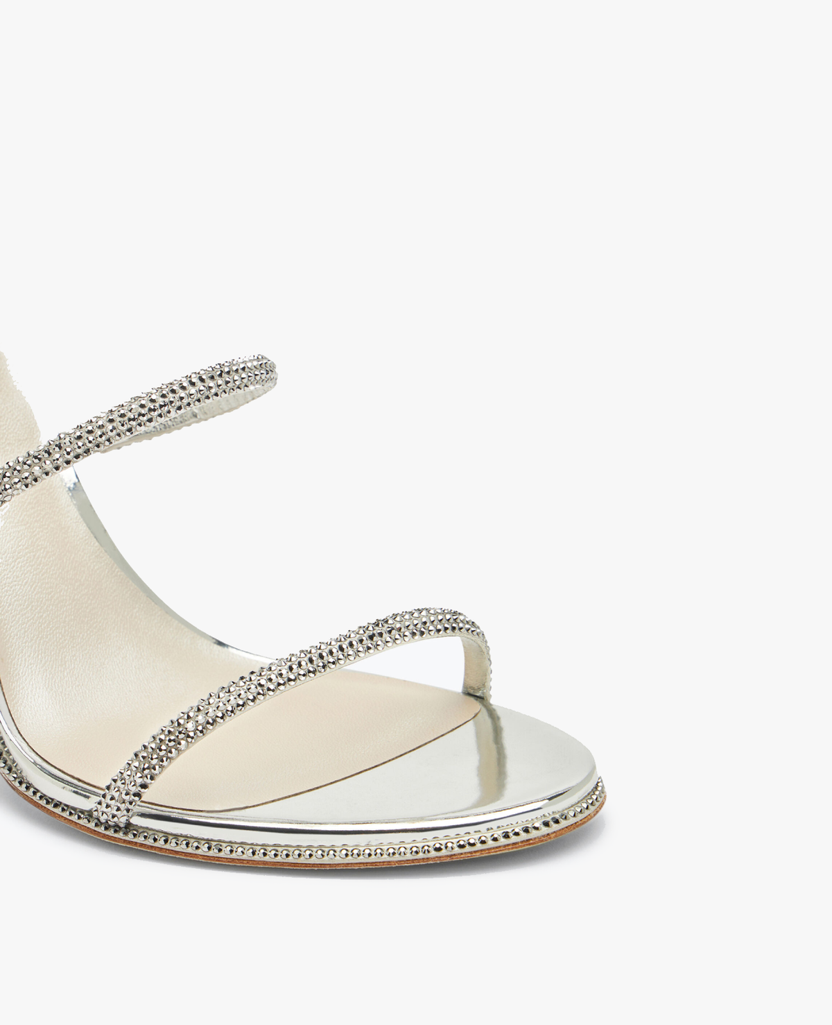 René Caovilla Cleo Silver Sandal