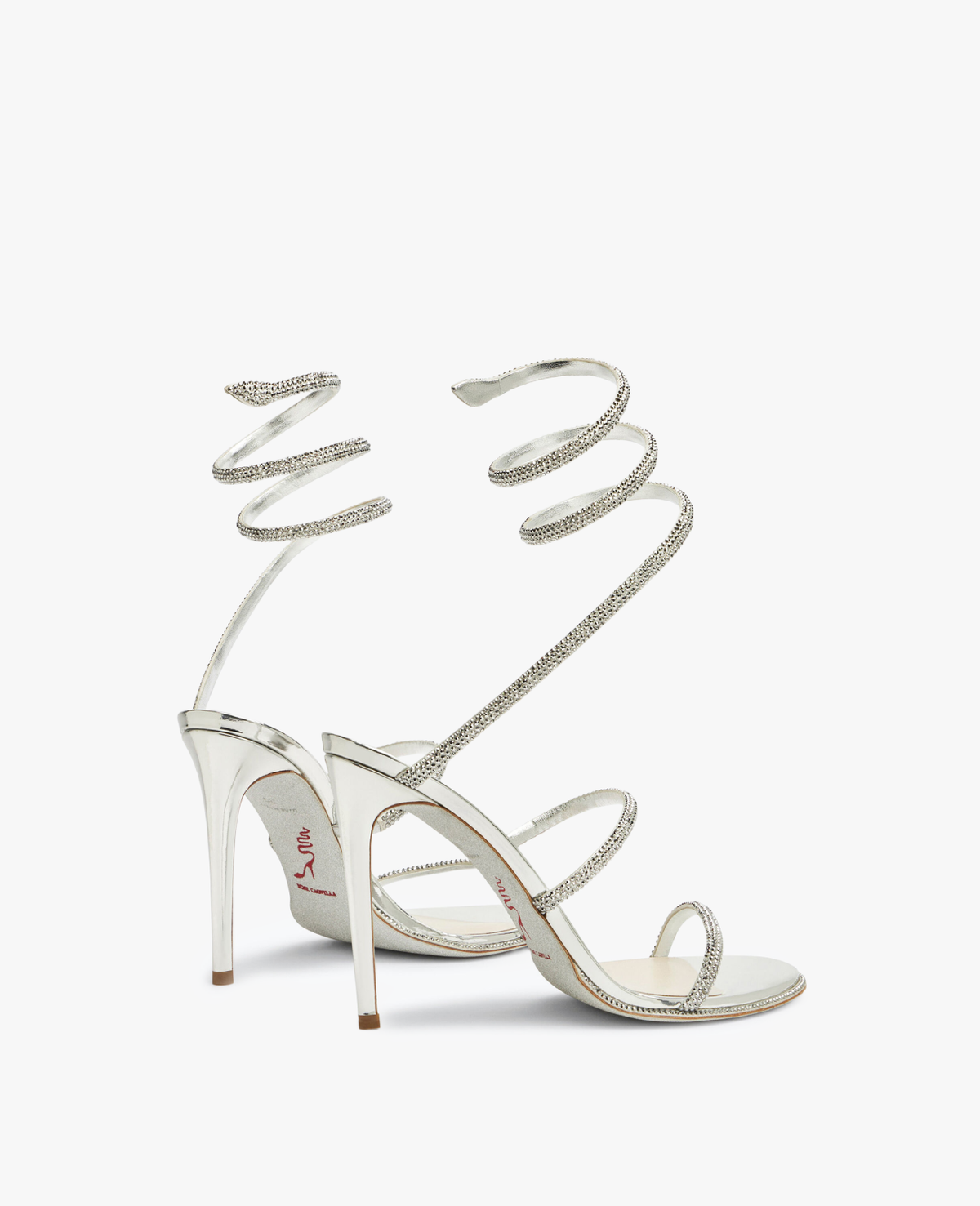 René Caovilla Cleo Silver Sandal