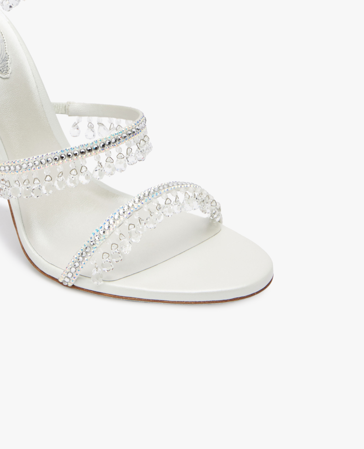 René Caovilla Chandelier Ivory Sandal 105 mm