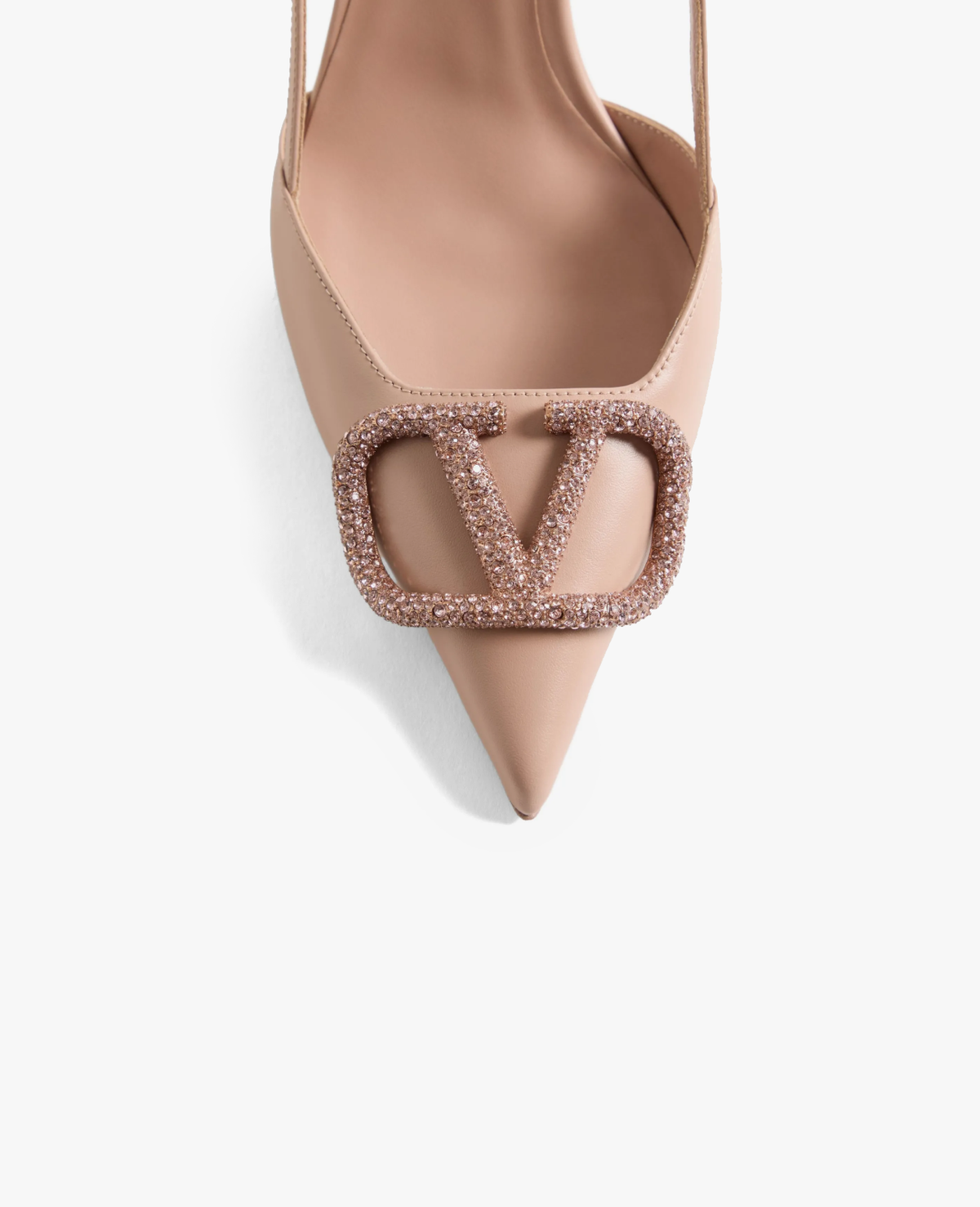 Valentino Garavani VLogo Signature Slingback pumps Beige