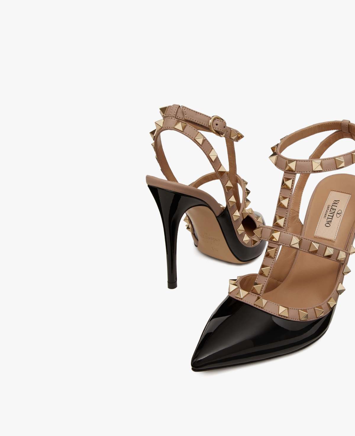 Valentino Rockstud Caged Black Pump