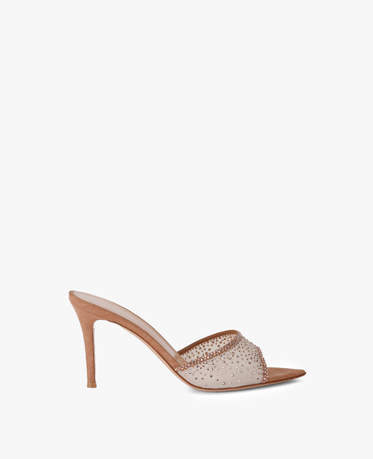 Gianvito Rossi Rania Mule 85 Dark Beige