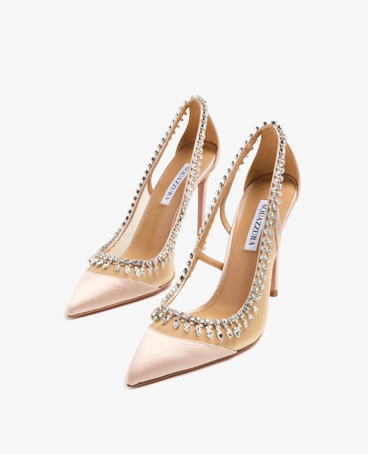 Aquazzura Crystal Crush 105 mm Pink Pumps